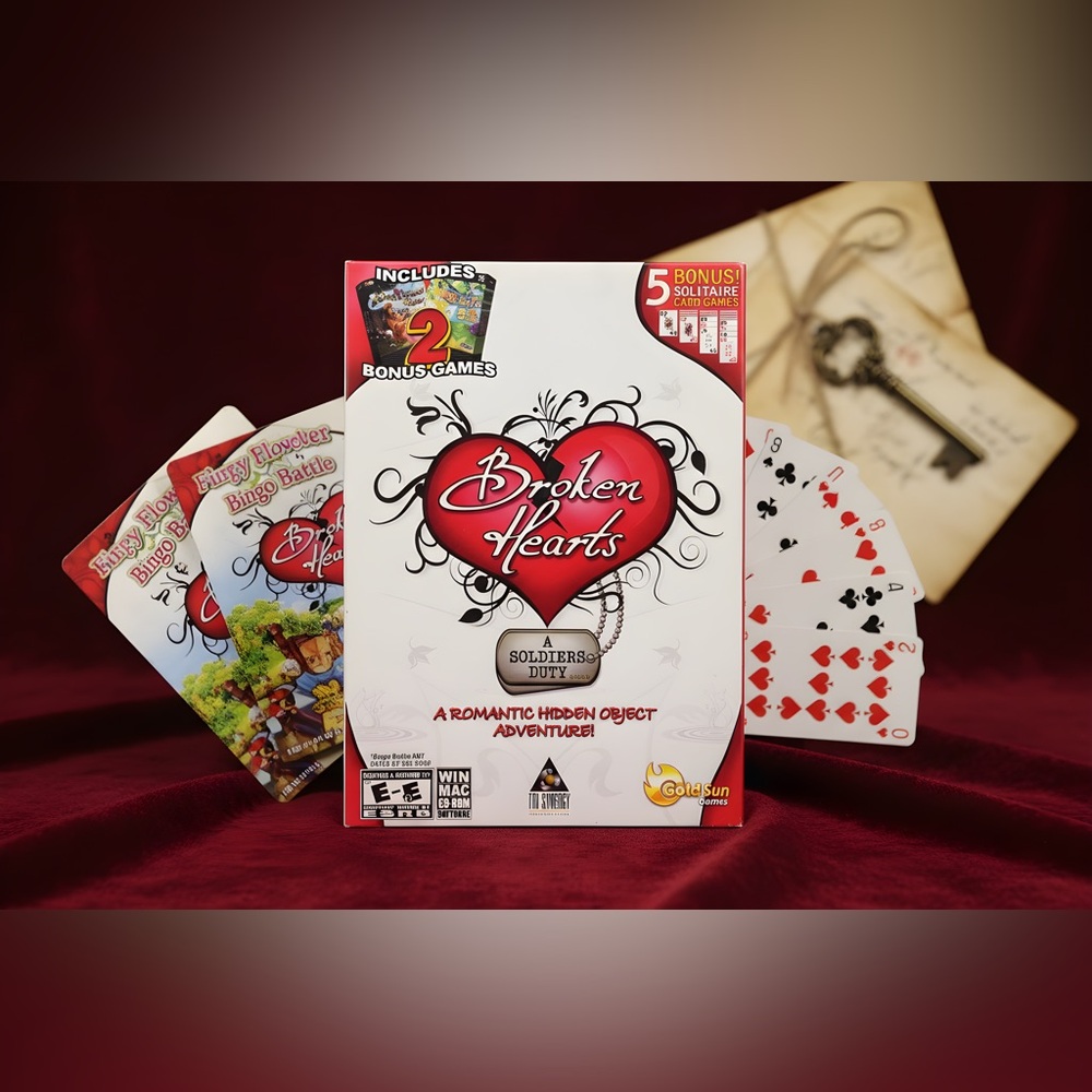 BROKEN HEARTS A SOLDIER'S DUTY Romantic Hidden Object Adventure PC/MAC Game NEW!